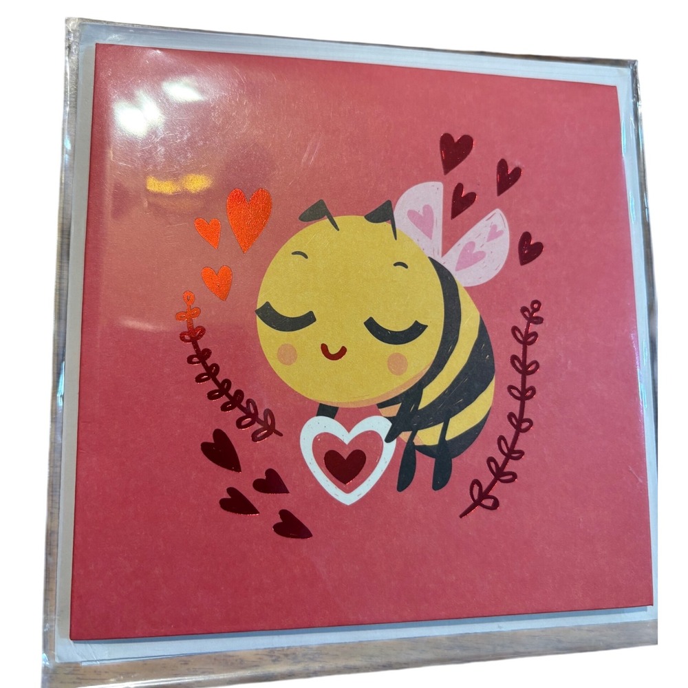 Up With Paper Buzz Love‎ Valentines Day Pop Up Card Bee Mine Anniversary Wedding